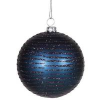 Vickerman 3" Sea Blue Matte Glitter Ball Ornament