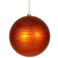 Vickerman 5.5" Burnished Olive Matte Glitter Ball Ornament