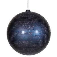 Vickerman 8" Sea Blue Matte Glitter Ball Ornament