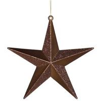 Vickerman 6" Chocolate Glitter Star Ornament