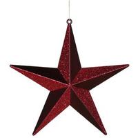 Vickerman 8" Burgundy Matte Glitter Star Ornament