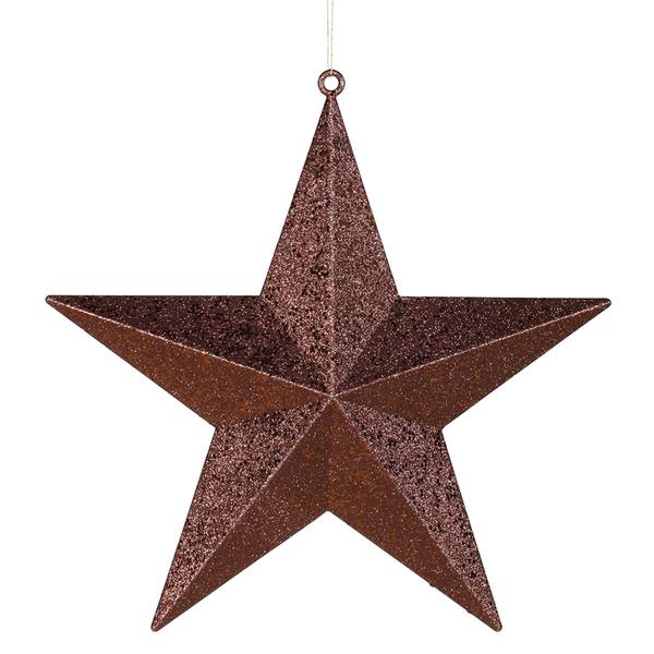 20" Chocolate Glitter Star Ornament