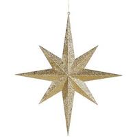 Vickerman 24" Gold Glitter 8 Point Star Ornament