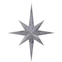 Vickerman 39" Pewter Glitter 8 Point Star Ornament