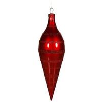 Vickerman 24" Red Glaze Glitter Sequin Finial Ornament