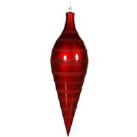 Vickerman 36" Red Glaze Glitter Sequin Finial Ornament