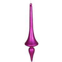 Vickerman 24" Cerise Matte Glitter Finial Drop Ornament