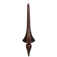 Vickerman 24" Chocolate Matte Glitter Finial Drop Ornament