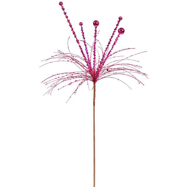 31" Cerise Sequin Berry Spray