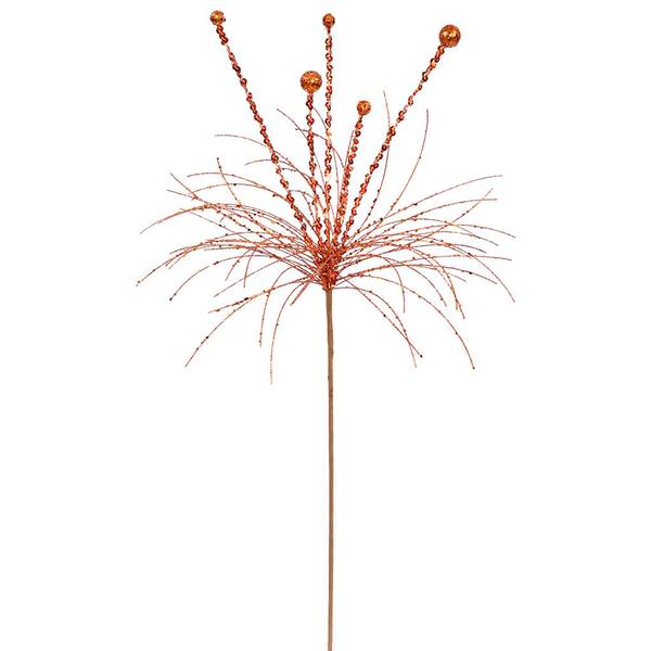 31" Copper Sequin Berry Spray