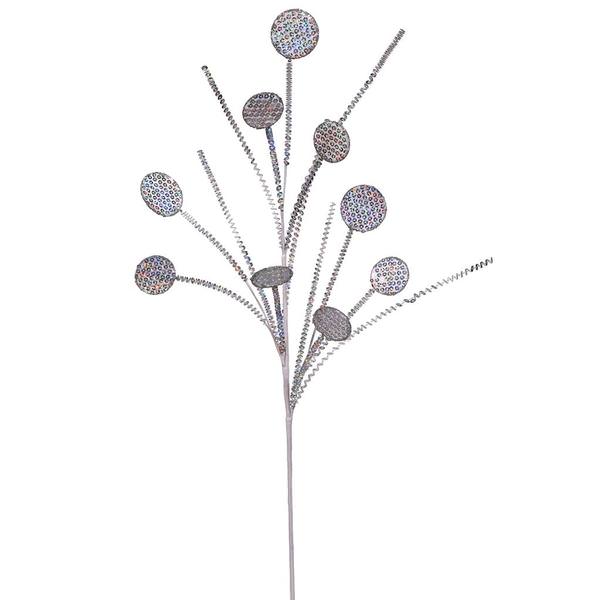 30.5" Silver Sequin Spray