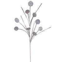 Vickerman 30.5" Silver Sequin Spray