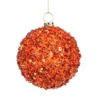 Vickerman 2.75" Copper Sequin Ball Ornament