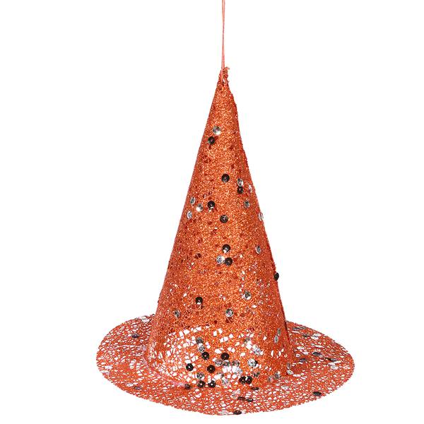 9" x 6.75" Orange Halloween Hat