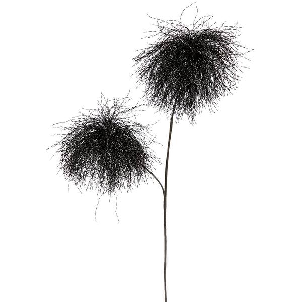 20" Black Pom Pom Spray