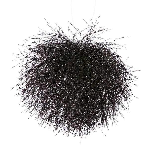 6" Black Pom Pom Ball