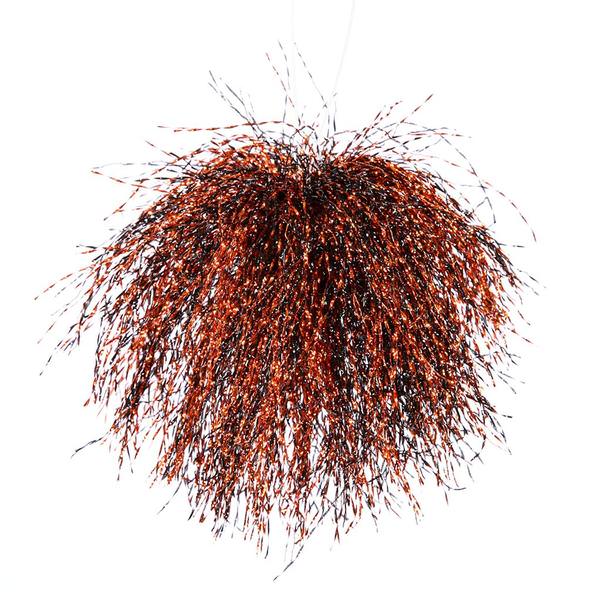 6" Orange / Black Pom Pom Ball