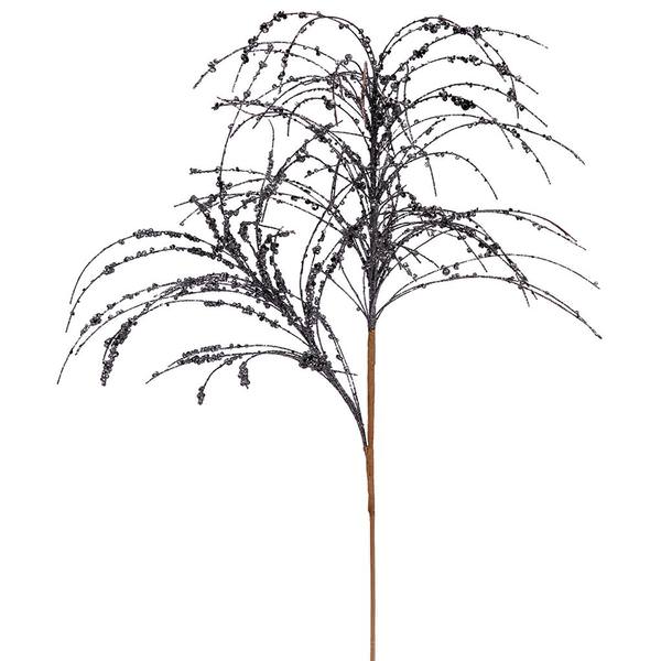 32" Pewter Sparkle Berry Pine Spray