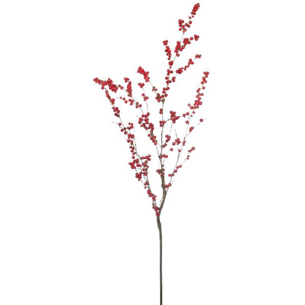 42" Red Ilex Berry Spray
