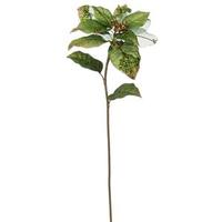 Vickerman 28" Green Jeweled Poinsettia Flower