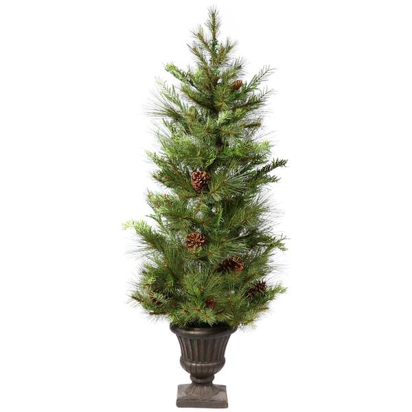 4' Artificial Lometa Mix Pine with Pine Cones