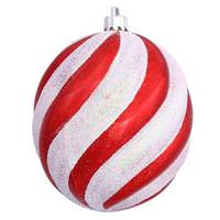 Vickerman 4" Candy Cane Spiral Ball Ornament