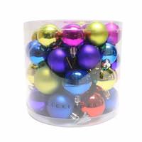 Vickerman 1.5" - 2" Multi-Color Shiny Matte Ball Ornament (50 pack)