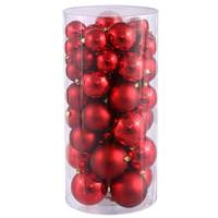 Vickerman 1.5" - 2" Red Shiny Matte Ball Ornament (50 pack)