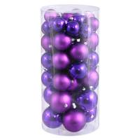 View 1.5" / 2" Purple Shiny Matte Ball Ornament (50 pack)