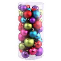 View 2.4" / 3" / 4" Multi-Color Shiny Matte Ball Ornament (50 pack)