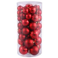 View 2.4" / 3" / 4" Red Shiny Matte Ball Ornament (50 pack)