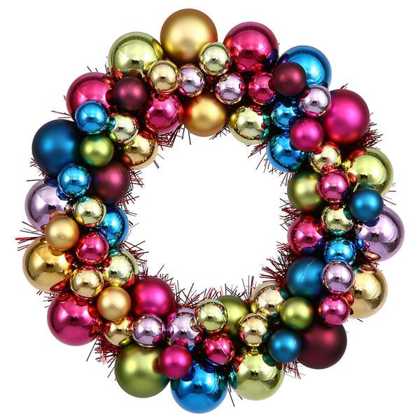 12" Multi-Colored Ball Ornament