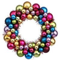 Vickerman 12" Multi-Colored Ball Ornament