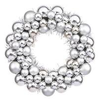 Vickerman 12" Silver Colored Ball Ornament