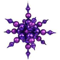 Vickerman 39" Purple Shiny Glitter Radical Snowflake Ornament