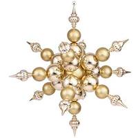 Vickerman 39" Gold Shiny Glitter Radical Snowflake Ornament