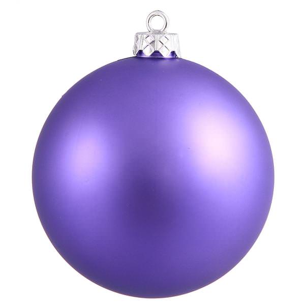 2.4" Purple Matte Seamless Ball Ornament