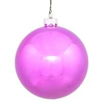 Vickerman 4" Orchid Shiny Ball Ornament