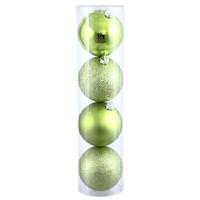 Vickerman 3" Lime Matte Shiny Glitter Sequin Ball Ornament (32 pack)