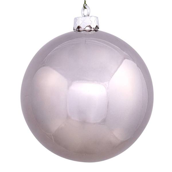 4.75" Pewter Shiny Ball Ornament