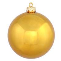 Vickerman 4.75" Antique Gold Shiny Ball Ornament