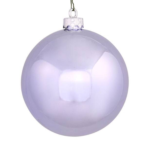 6" Lavender Shiny Ball Ornament