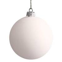 Vickerman 12" White Matte Ball Ornament
