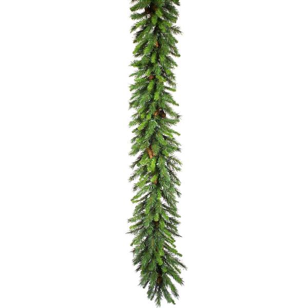 50' x 16" Artificial Cheyenne Pine Garland 400 Clear Miniature Lights
