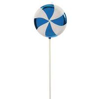 Vickerman 24" Blue / White Swirl Lollipop Ornament