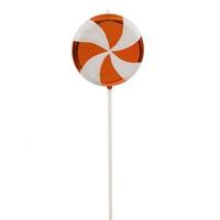 Vickerman 24" Orange / White Swirl Lollipop Ornament