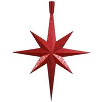 Vickerman 39" Red Glitter 8 Point Star Ornament