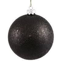 Vickerman 4" Black Sequin Finish Ball Ornament