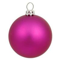Vickerman 6" Magenta Matte Ball Ornament