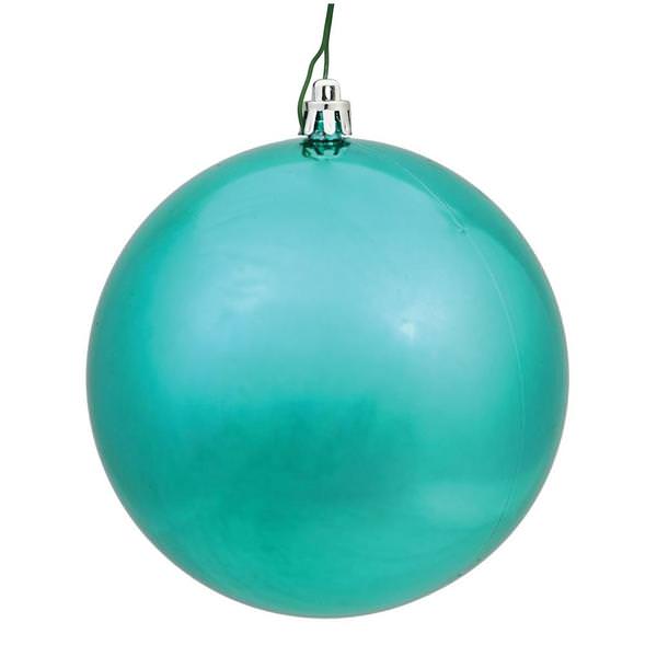 2.4" Teal Shiny Ball Ornament (60 pack)